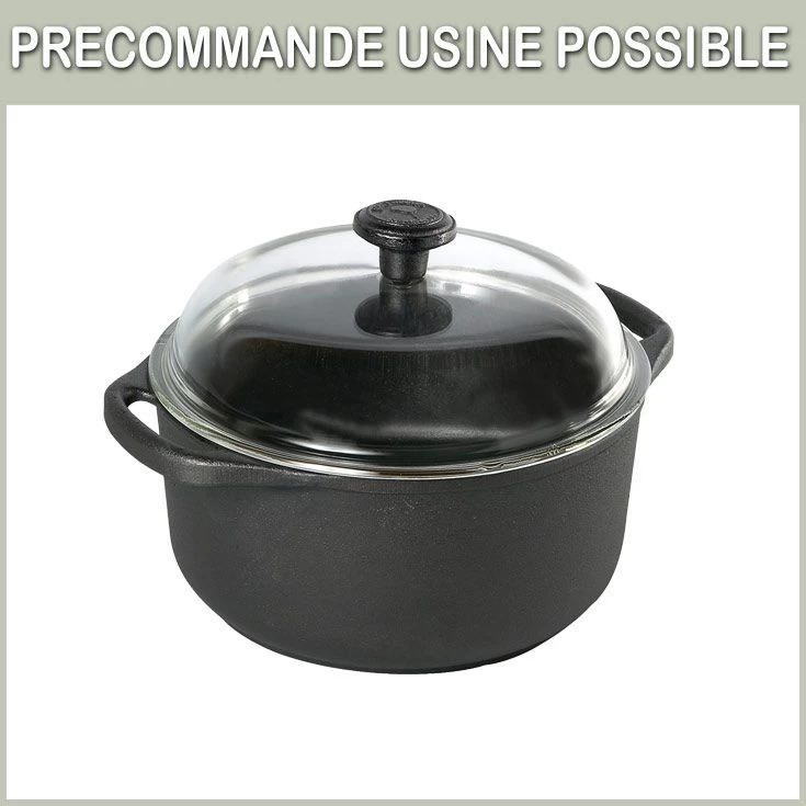 Cocotte Ronde 4l Couvercle Verre