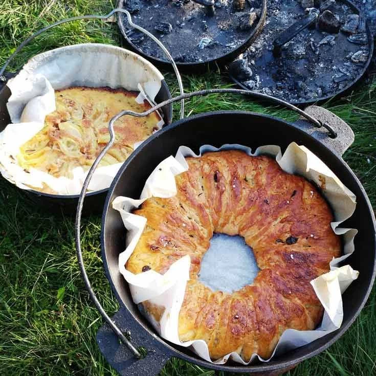 Cocotte En Fonte D'autrefois Avec Anse - 5,5l Couvercle Fonte â Image 2