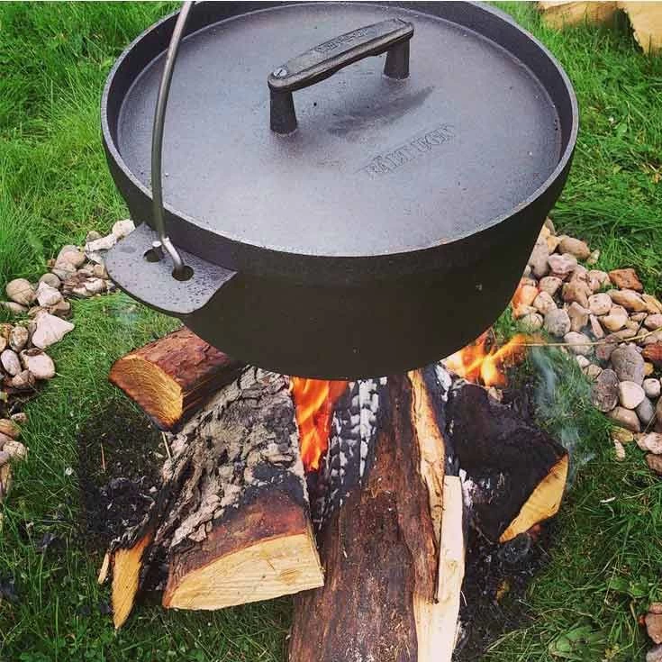 Cocotte En Fonte D'autrefois Avec Anse - 5,5l Couvercle Fonte â Image 3