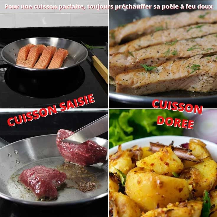 PoĂȘle En Fer 28 Cm + Brosse De Nettoyage â Image 7