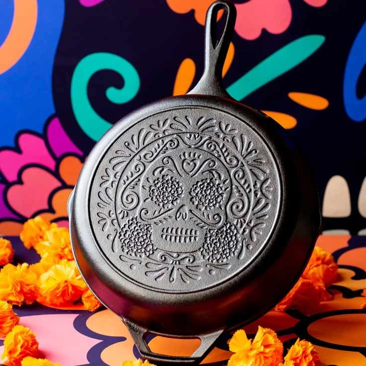 Poele Fonte Ø 26 Cm Série Tête De Mort – Image 3