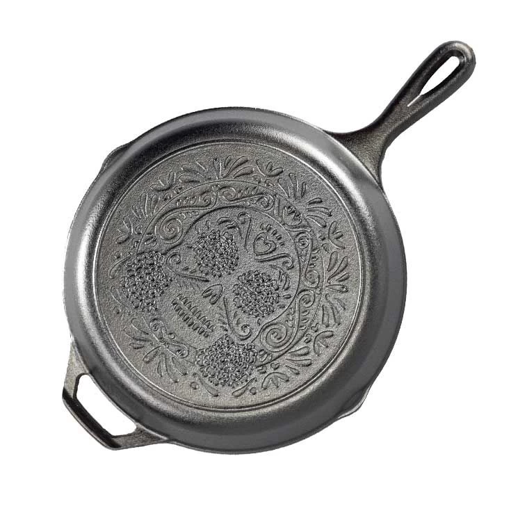 Poele Fonte Ø 26 Cm Série Tête De Mort