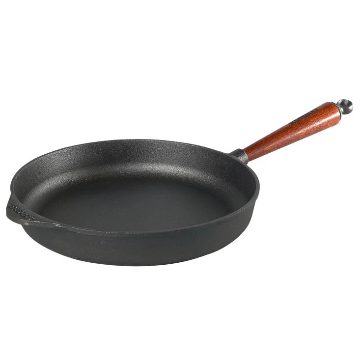 Poêle Sauteuse Fonte Ø 28 Cm + Couvercle Verre – Image 2