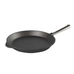 Poele A Frire En Fonte Ø 28 Poignée Inox