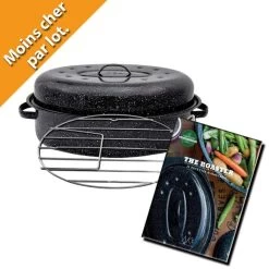 Cocotte Acier émaillé Moyen Modèle + Grille Et Livre