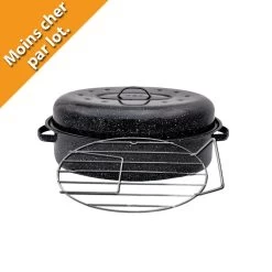 Cocotte Acier émaillé Moyen Modèle + Grille
