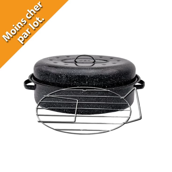 Cocotte Acier émaillé Moyen Modèle + Grille