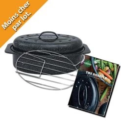 Cocotte Acier émaillé Petit Modèle + Grille Et Livre