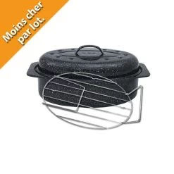 Cocotte Acier émaillé Petit Modèle + Grille